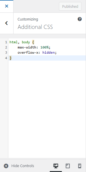 Custom CSS in WordPress